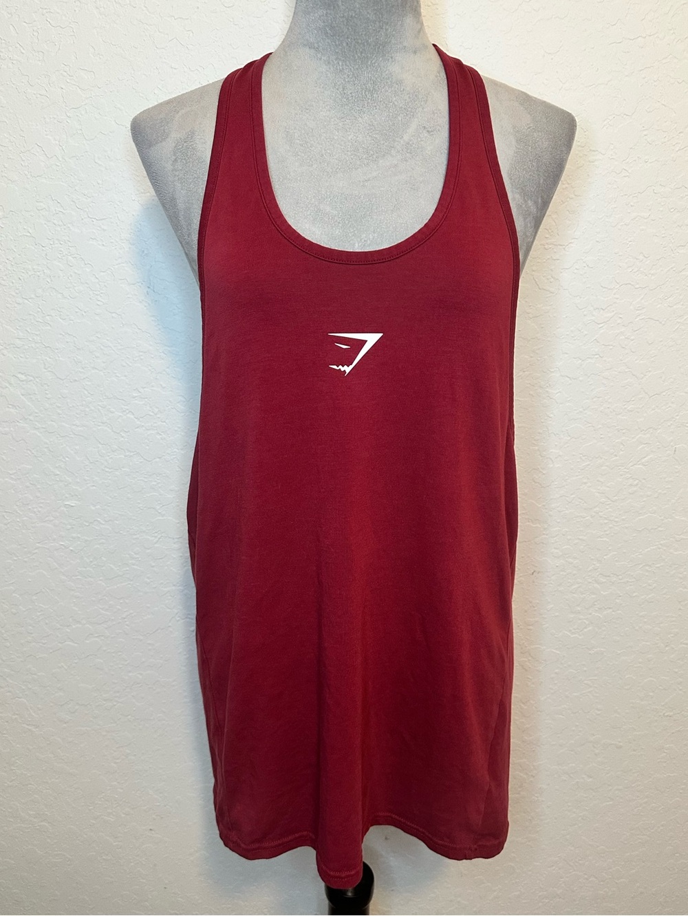 Gymshark Critical 2.0 Stringer Tank Burgundy Red Medium Gym Workout